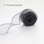 10Yards/Roll Chiffon Silk Ribbon Organza Satin For DIY Craft Gift Wrapping Decoration Wedding Bouquets Wreath Sewing Supplies