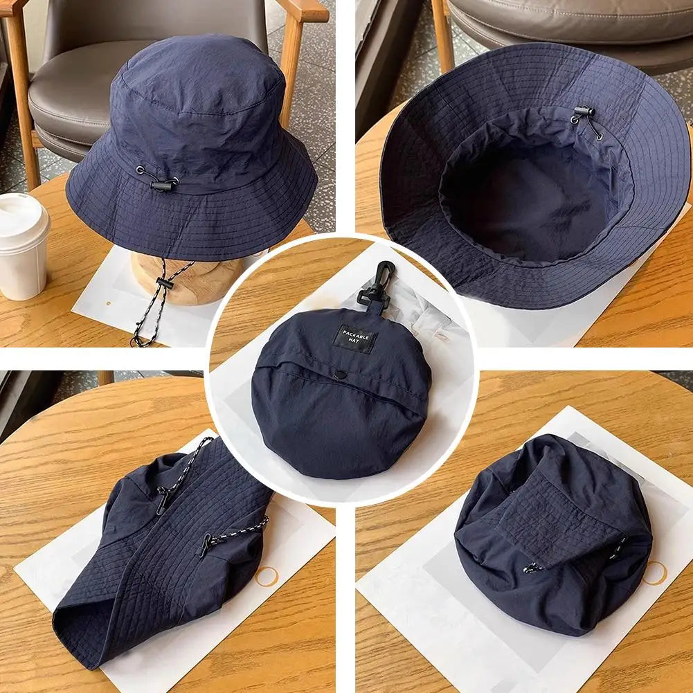 Outdoor Fisherman Hat Women Summer Sun Anti-UV Protection Camping Hiking Mountaineering Caps Men's Panama Fishing Bucket Hat