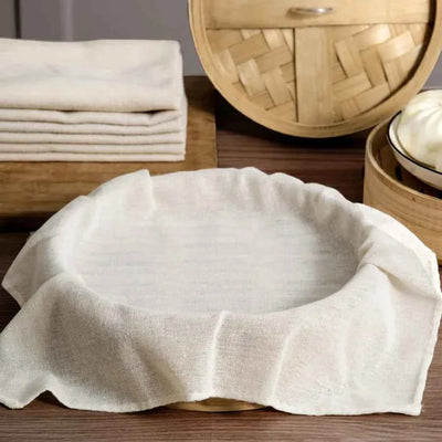 2PCS Cotton Steamer Cloth for Soy Milk Filtering and Food Steaming