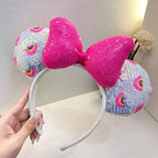 Cartoon Minnie Mouse Ear Headband New Holiday Party Christmas Snowman Headdress Cosplay for Adults Kids Hair Accessories