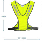 Cycling Reflective Vest High Visibility Safe Jacket for Night Riding Running Jogging Cycling Motorcycle Outdoor Sports Waistcoat