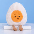 Cute Cartoon Egg & Toast Plush Toy – Breakfast Expression Stuffed Doll Pillow | Soft Baby Comfort Toy & Christmas Gift
