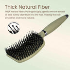 1PC Boar Bristle Detangling Hair Comb Hollow Out Hair Brush Anti-Static Scalp Massage Hairbrush Salon Styling Tools For Gifting