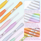 8pcs Inline Crochet Hooks Set Ergonomic Non Slip Crochet Hook for Crocheting Beginners 2.5mm-6mm Soft Grip Crochet Hooks