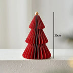 Paper Christmas Tree Ornaments 3D Honeycomb Christmas Tree Decorations Folded Paper 2026 Xmas New Year Desktop Arrangement Decor