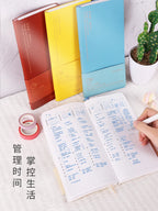 Portable Undated Planner – Weekly Monthly Daily Agenda Journal, Schedule Organizer Notepad for Office School, Stationery Gift for Students