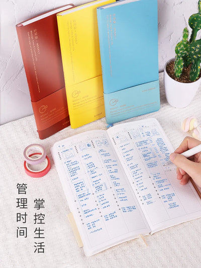 Portable Undated Planner – Weekly Monthly Daily Agenda Journal, Schedule Organizer Notepad for Office School, Stationery Gift for Students