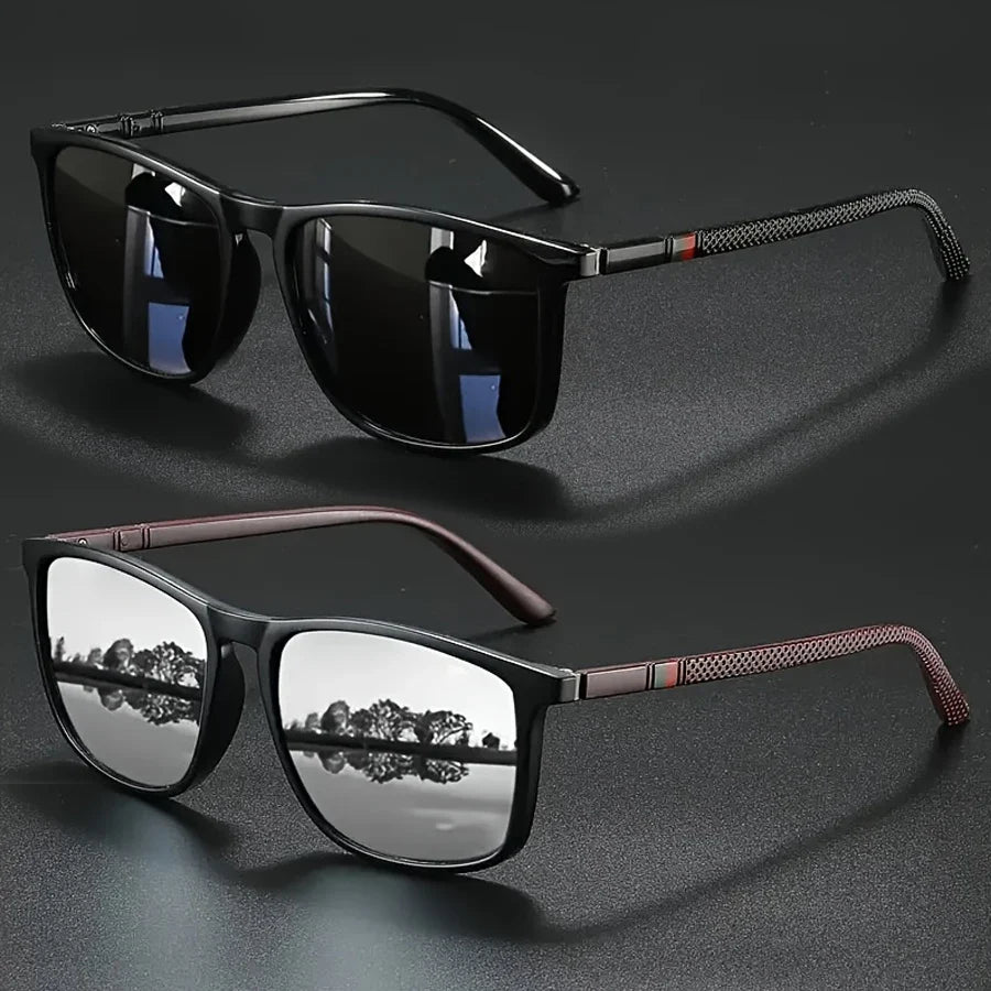 Luxury Vintage Square Polarized UV400 Sunglasses for Men & Women