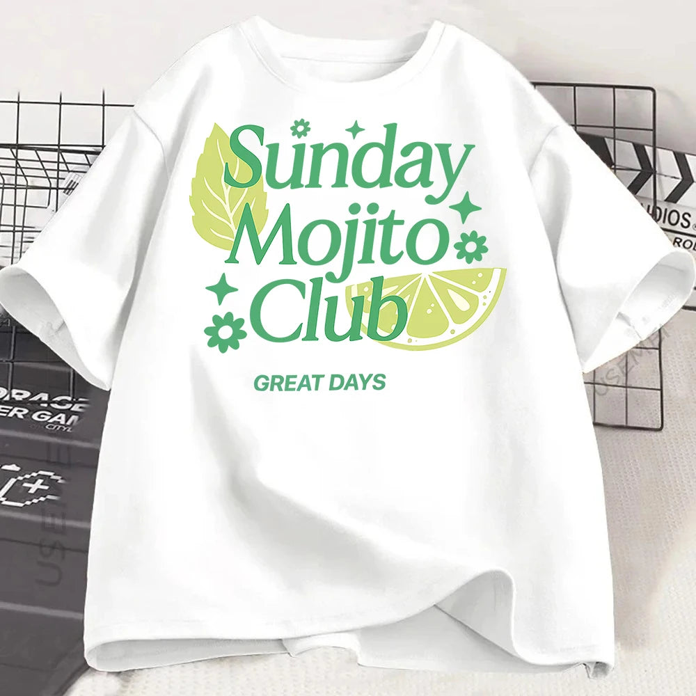 Lemon Letter Print T-shirt Short Sleeve Crew Neck Casual Top for Summer Women Kawaii Streetwear Graphic Tees Vintage Fruit Shirt