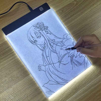 LED Drawing Copy Pad 3-Level Dimmable Light Tracing Board for Kids