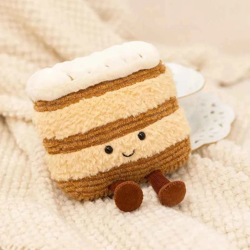 Cute Dessert Series Plush Toy Stuffed Food Cake,Egg Tart,Waffle,Pancake,Macaron,éclair Soft Doll Home Decor Gift for Children