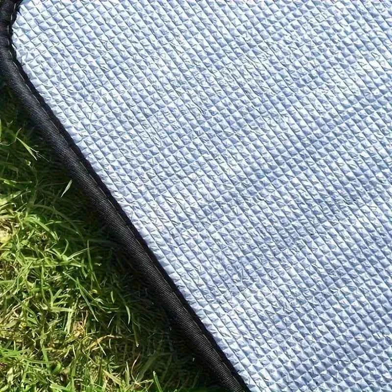Camping Mat Foam Foil Blanket Aluminum Insulation Foam Foil Mat Sleeping Pad Thermal Outdoor Tent Footprint Reflecting Heat
