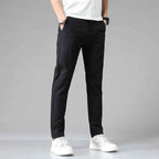 2024 Spring Summer Ultra-thin Men's Stretch Slim Straight Casual Pants High Quality Fashion Breathable Golf Sports Trousers