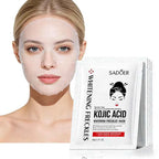 5pcs SADOER Kojic Acid Face Mask Moisturizing Brightening Hydrating Facial Masks Face Sheet Masks Beauty Face Skin Care Products