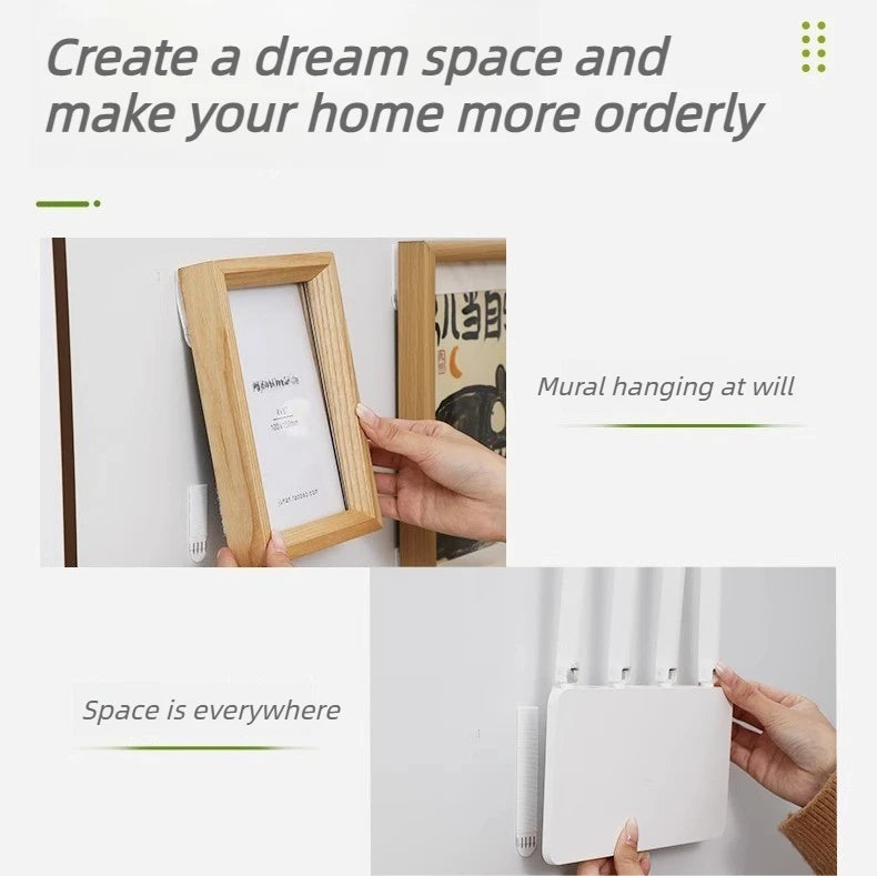 Heavy Duty Non Perforated Hanging Picture Strip - Easy to Use Non Trace Frame Adhesive Buckle Accessories Wall Hooks