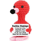 Funny Crochet Positive Inspirational Emotional Support Owl Doll Home Room Decoration Handmade Knitted Owl Desktop Ornament Gift