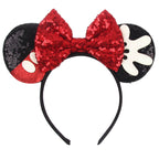 2026 Latest Fashion Ear Headband Sequin Bows For Girl Adult Kids Halloween Party Cosplay Hair Accessories Princess Hairband