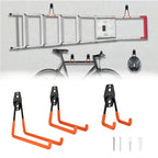 Heavy Duty Wall Mount Metal Hook Garage Organizer Bicycle Ladder Hanger Anti Slip Storage Hook For Garden Tools Home Workshop