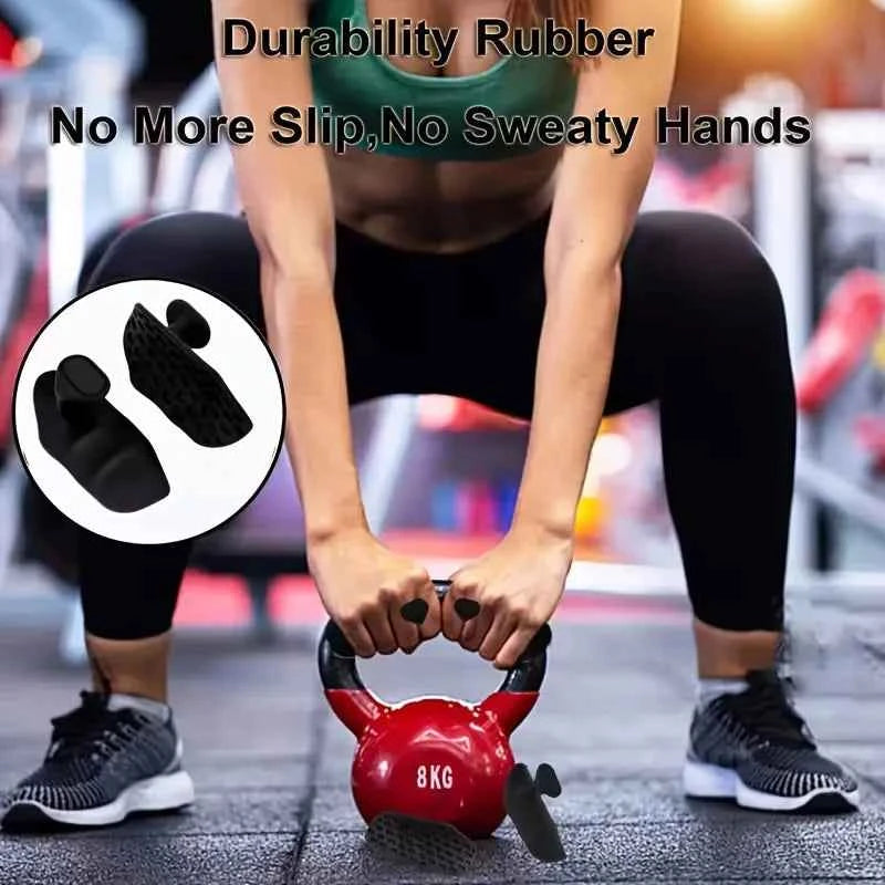 Anti-Slip Grips Strengthener Portable Finger Trainer Ergonomic Rubber Hand Protector for Weight Lifting Pull-Ups Gym Training