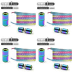 1Pair/2Pairs/4Pairs No Tie Shoe Laces Colorful Buckle Shoelaces Pearl Light Colorful Fashion Without Ties Elastic Laces Sneaker