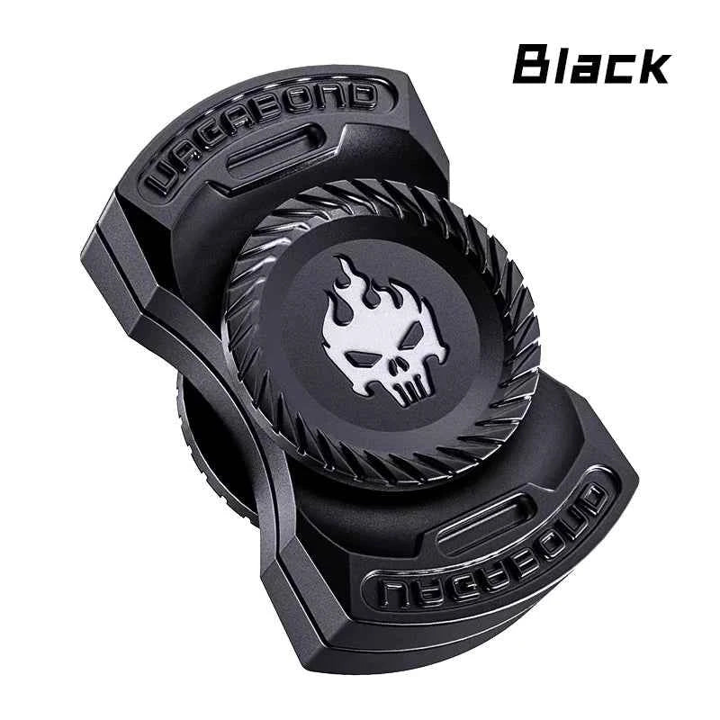 Fun 3-In-1 Game EDC Fidget Toys Personalized Skeleton Ghost Fidget Spinner Alloy Fidget Slider Stress Release Toy Sound Coin Toy