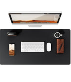 Large PU Leather Desk Pad – Non-Slip Office Mouse Pad & Desk Protector for Laptop, Keyboard, and Workstation