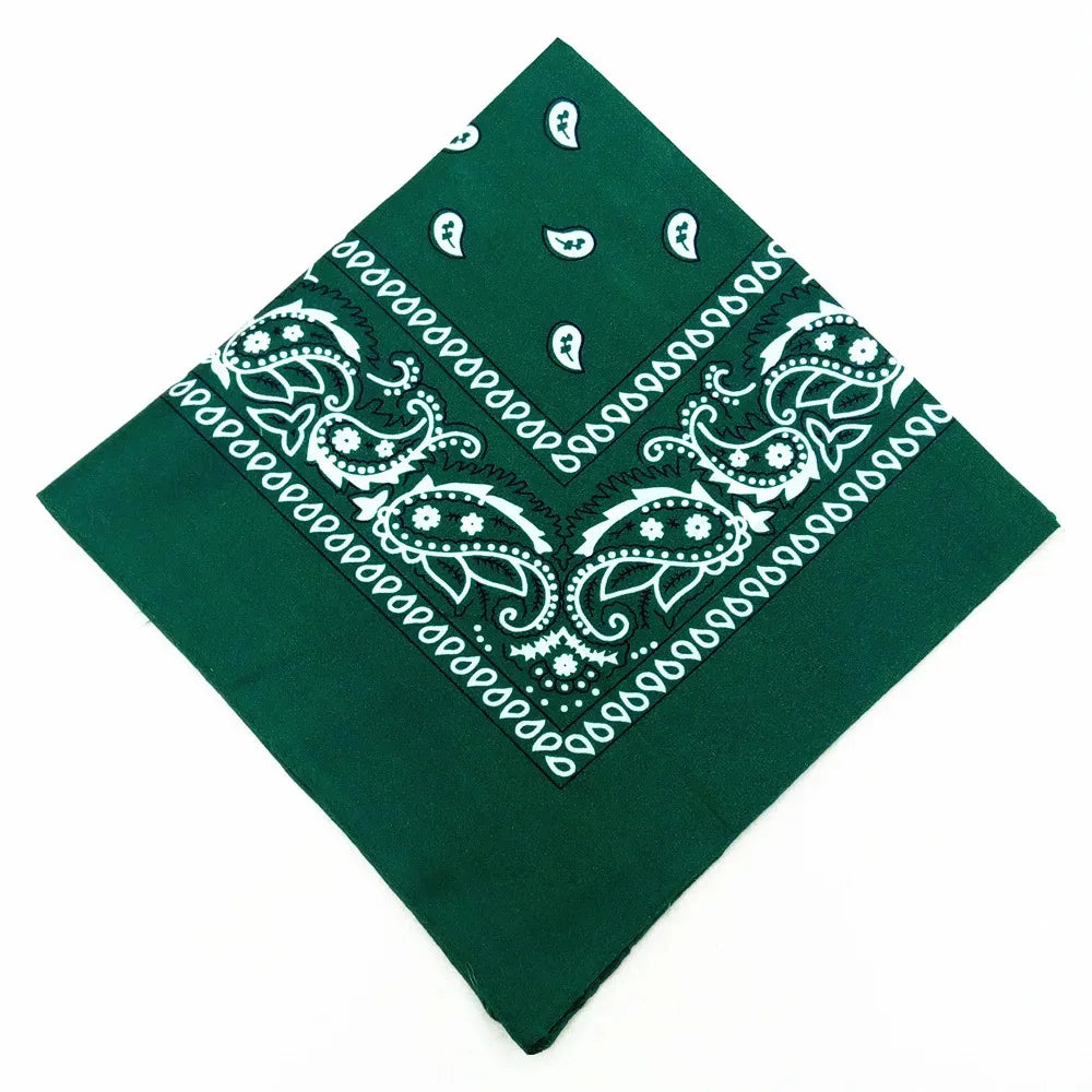 1/2/3/5PCs Unisex men women bandana hairband cowboy mens biker sports headwear wrist hairwrap single head wrap scarf