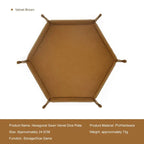 1pc Hexagonal Dice Tray and Miscellaneous Storage Box Board Game Dice Tray Accessories Leather Dice Tower