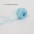 10Yards/Roll Chiffon Silk Ribbon Organza Satin For DIY Craft Gift Wrapping Decoration Wedding Bouquets Wreath Sewing Supplies