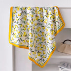 70cm New Luxury Printed Scarves Women's Silk Scarf Spring and Summer Floral Decorations Small Neckties Hairbands Bags Wholesale