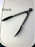 Anti-Slip Stainless Steel Cooking and Serving Tongs for Kitchen