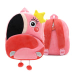 Cute Cartoon Animal Plush Backpack Soft Children Kindergarten Schoolbag Toddler Travel Bag Gift For Girls Boys
