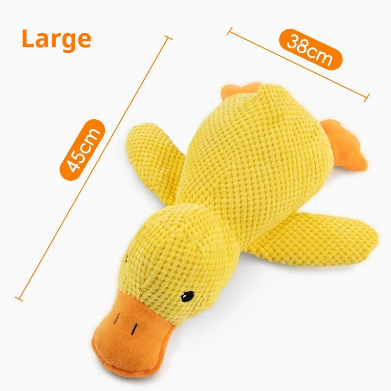 Dog Plush Sleeping Duck – Bite-Resistant & Sound Toy