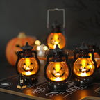 Halloween LED Pumpkin Lantern Hanging Ghost Light Retro Decor