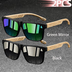 Vintage Square Polarized UV400 Sunglasses for Men & Women