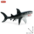 Oenux Ocean Animals Action Figures Sealife Shark Whare Megalodon Model Figurines PVC Home Decoration Kid Cognitive Education Toy