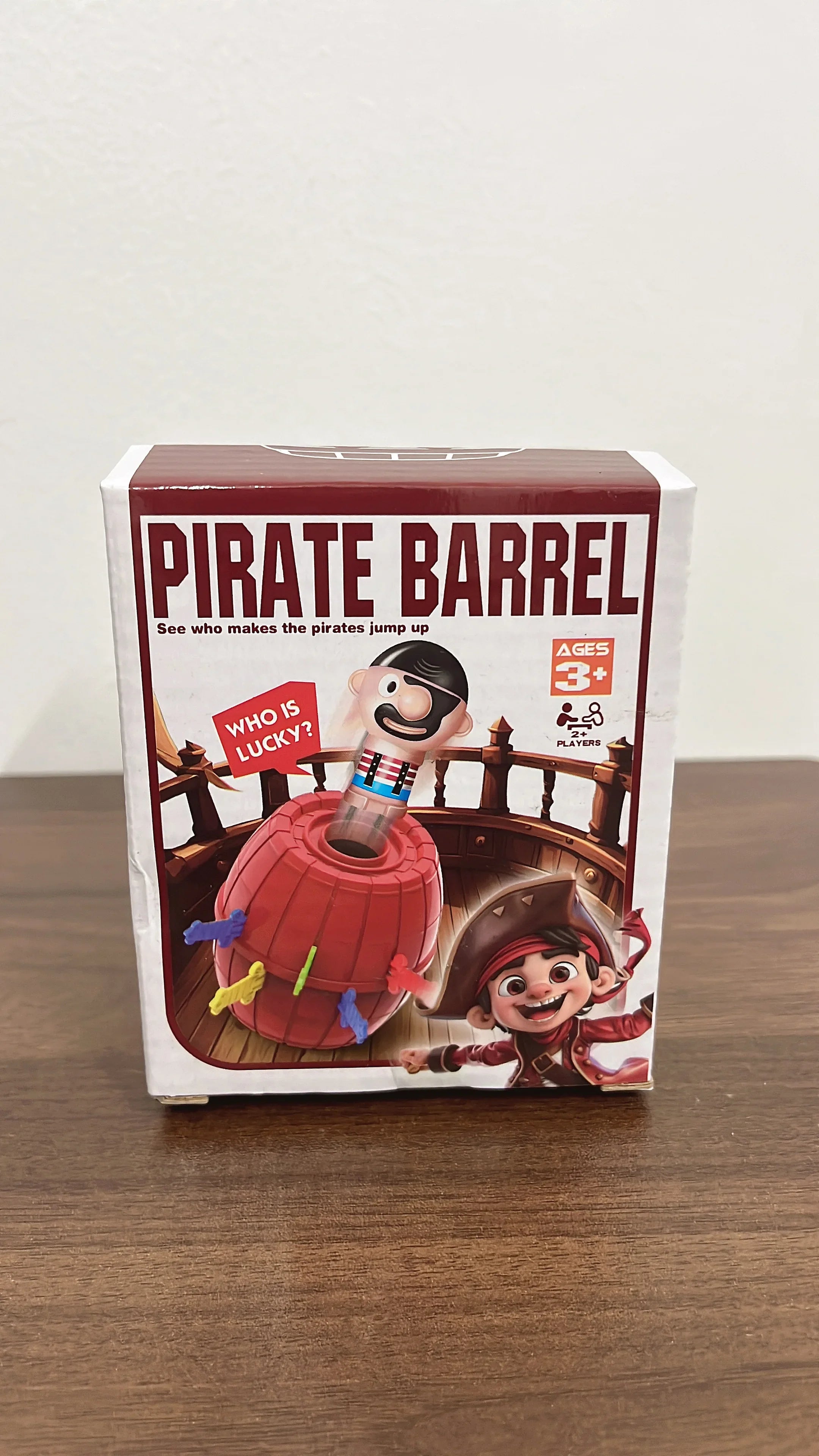 Prank Pirate Bucket with Sword, Shark Attack Bucket, Finger-Biting Table Toy.