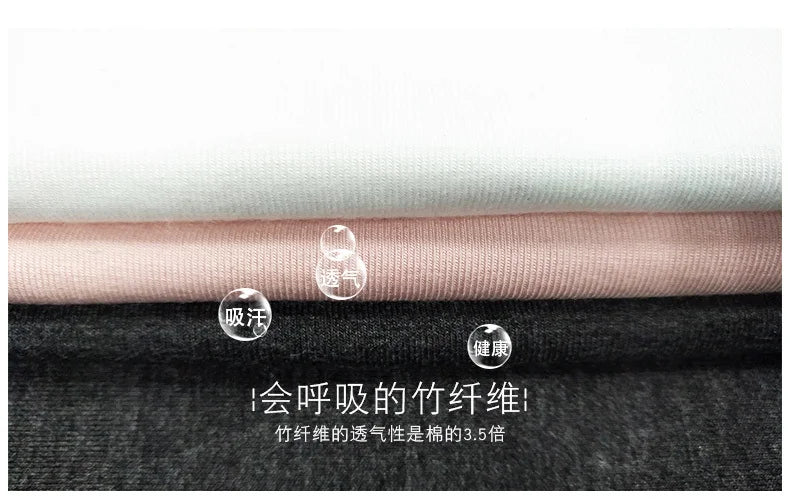 2 Packs Bamboo Fiber Round Neck T-shirts Short Sleeve Classic Tees Sweat-absorbent Gym Man Undershirt Solid Color Tee Black New