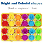 Color & Shape Matching Egg Toy Set – Montessori Learning Puzzle
