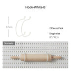 New DIY Pegboard Accessories Hanging Shelf Storage Hooks Wall Organizer No Punching Crafts Organization For Garage Kitchen Room