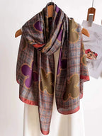 Spring Scarf Women's Luxury Design Polyester Material Smooth Scarf Soft Shawl Beach Scarf