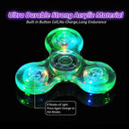LED Glow Fidget Spinner Stress Relief Finger Toy for Kids Adults