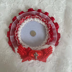 Lace bar ji matt decorative card cover bow ribbon pearl photo small card storage display handmade DIY handmade decorative auxili