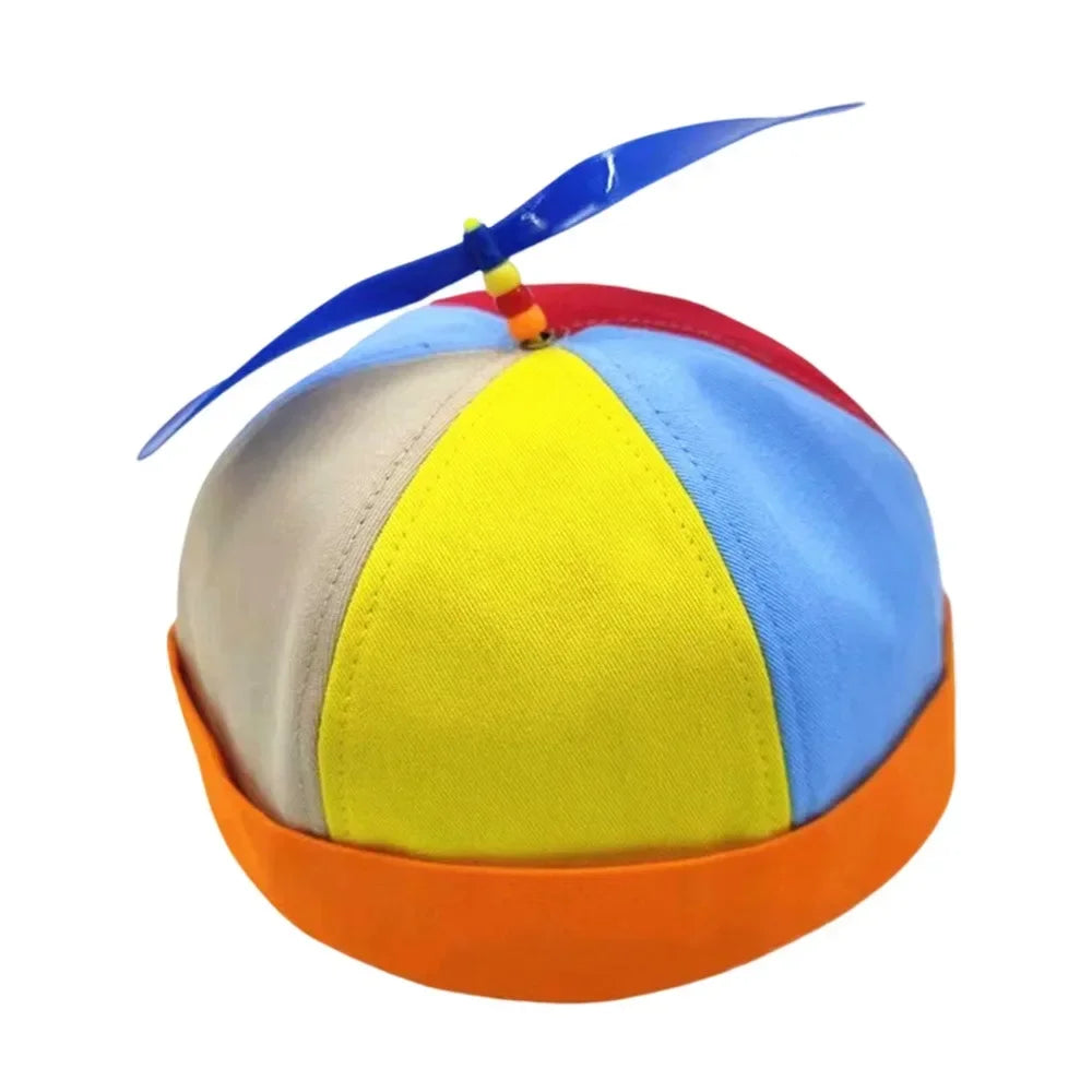 Bamboo Dragonfly Rainbow Sun Cap Funny Adventure Dad Hat Snapback Hat Helicopter Propeller Design for  Boys Girls Adult