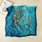 Spring Scarf Women's Luxury Design Polyester Material Smooth Scarf Soft Shawl Beach Scarf