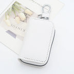 Men Key Holder Housekeeper PU Leather Car Key Wallet Keys Organizer Women Keychain Cover Zipper Key Case Bag Unisex Pouch Purse