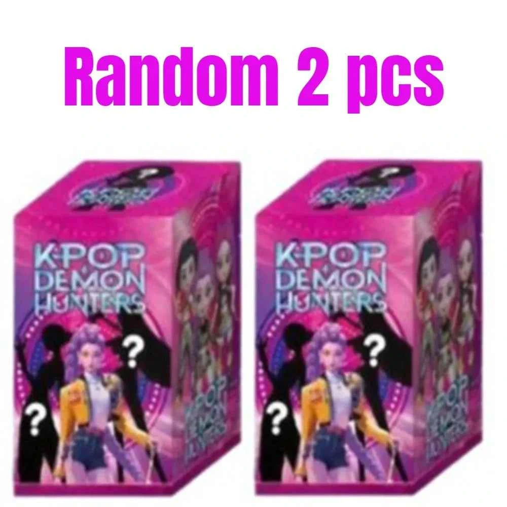Anime Kpop Devil Hunter Blind Box Disassembly Fun Blind Bag Small statue Peripheral model Desktop Blind box decoration gift