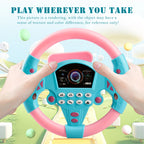 Simulation Steering Wheel Toys Education Music Simulation Car Driving Rotation Vocal Toy Gifts for boys and girls