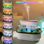 Rain Clouds Aroma Diffuser Zen Raindrops Air Humidifier Essential Oil Diffuser USB Desktop Ultrasonic Sprayer With 7 Night Light