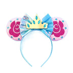 Mouse Ears Headband Cartoon Sequin Bows Headband Birthday Party Christmas Halloween Princess Cosplay Costume For Women Adult